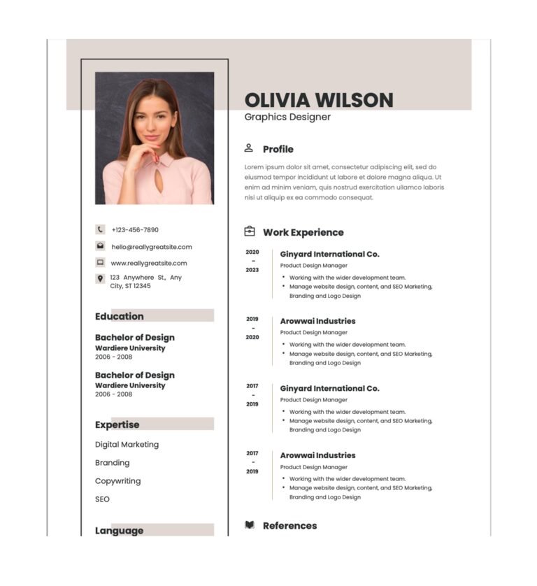 Free Professional Resume Template