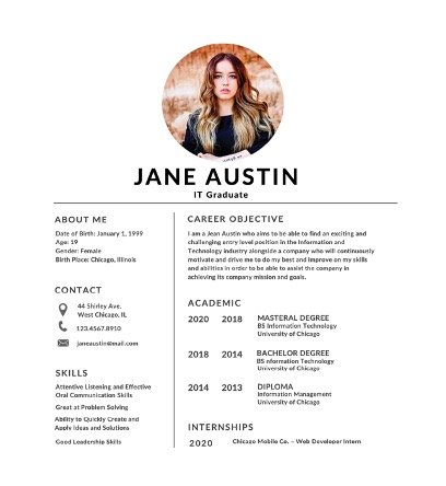 Fresher Resume Template