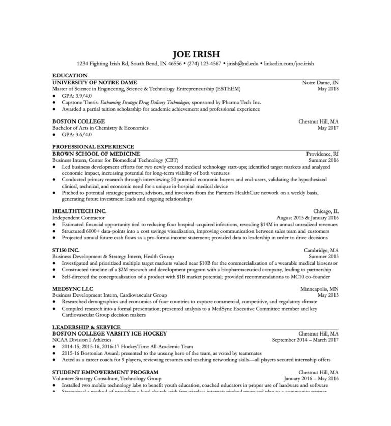 Simple Resume Template