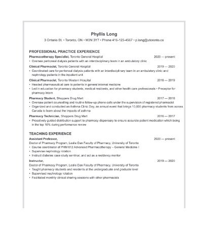 Editable Postdoctoral CV Template Word