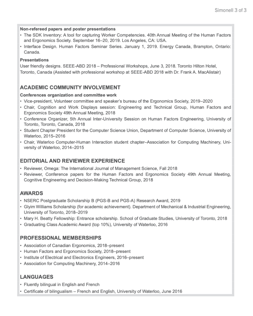 Free 3-Page Editable Postdoctoral CV Template for Microsoft Word 1