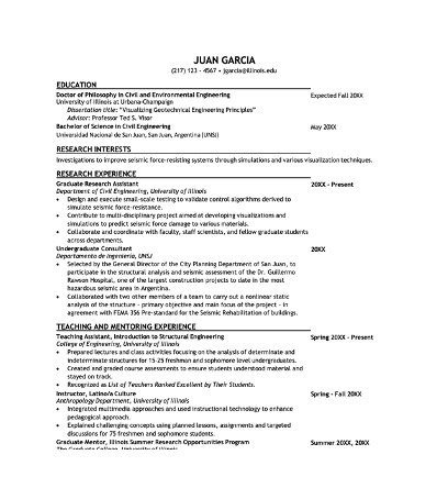 Free 3-Page Editable Postdoctoral CV Template