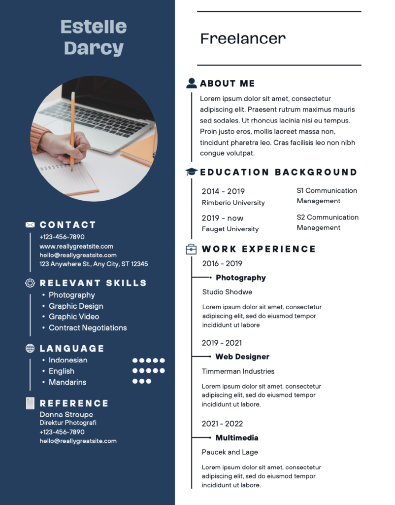 Free Freelancer Resume Template