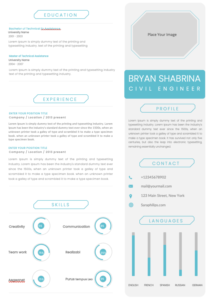 Civil Engineer Resume Template