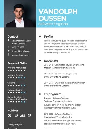 Software Engineer Resume Template