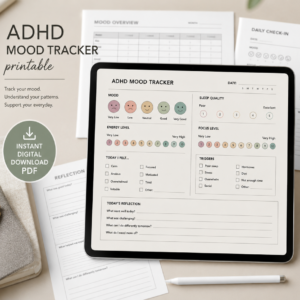 ADHD Mood Tracker Printable PDF – Instant Download