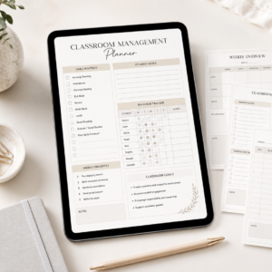 Classroom Management Planner Printable | Teacher Planner PDF Download