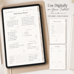 GoodNotes Prayer Planner | Digital Prayer Journal PDF for Bible Study