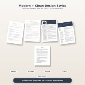 PhD Application CV Template Word | 11 Editable Resume Designs 1