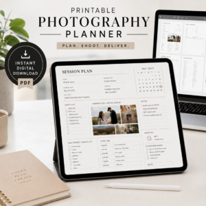 Photography Planner Printable | Shoot Planning PDF Template