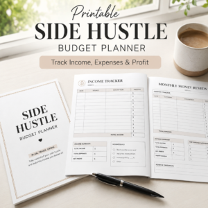 Printable Side Hustle Budget Planner PDF
