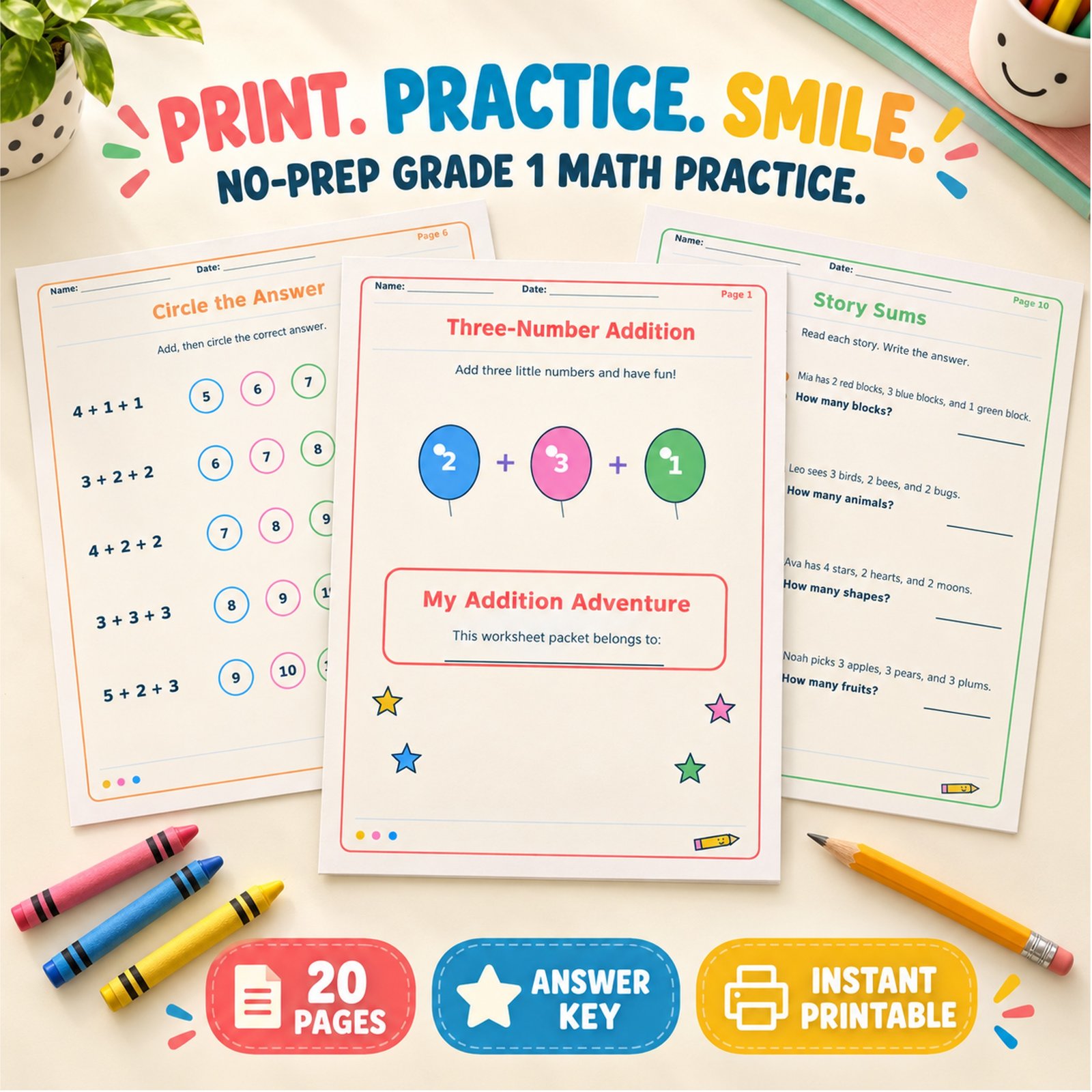 Addition worksheets For grade 1 3 digits free pdf Addition worksheets For grade 1 3 digits free pdf
