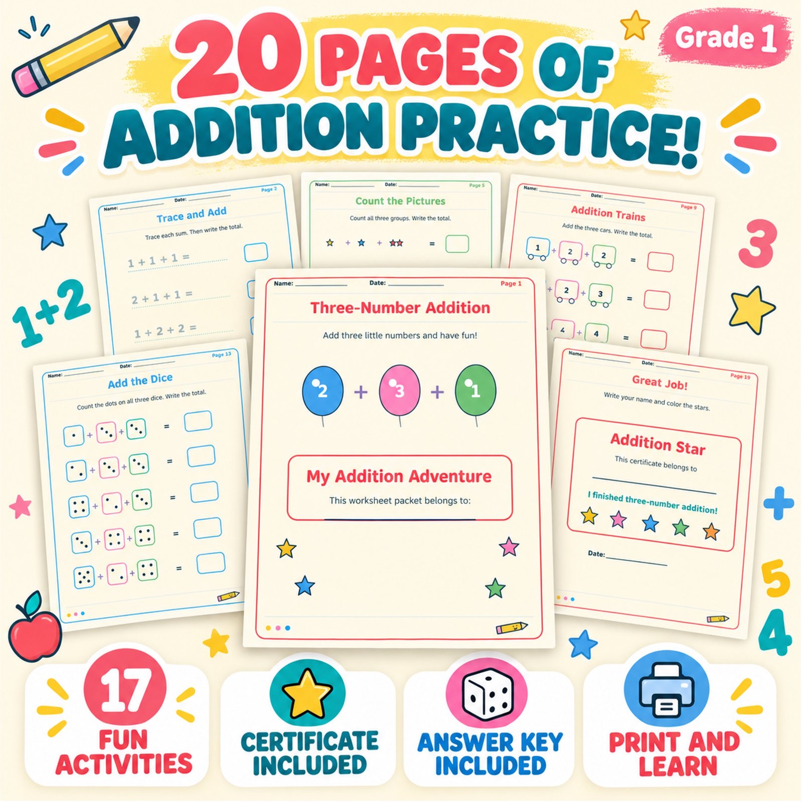 Addition worksheets For grade 1 3 digits pdf Addition worksheets For grade 1 3 digits pdf