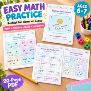 Addition worksheets for Grade 1 without regrouping free