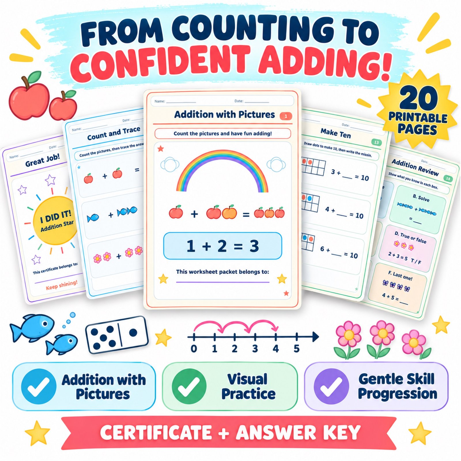 Addition worksheets for grade 1 with pictures n Addition worksheets for grade 1 with pictures n