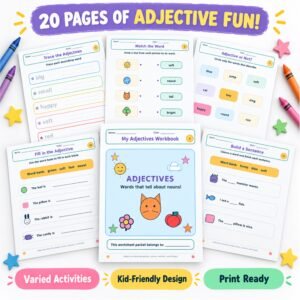 Adjectives worksheets for grade 1 pdf