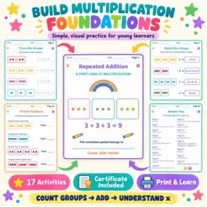 Multiplication addition worksheets for grade 1 pdf
