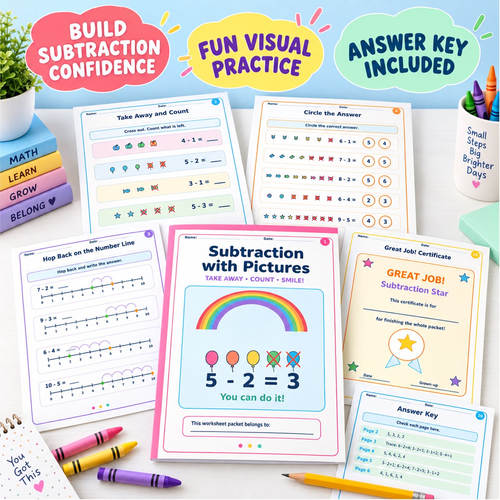 Subtraction worksheets for Grade 1 with pictures free pdf Subtraction worksheets for Grade 1 with pictures free pdf