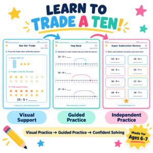 Subtraction worksheets for grade 1 with borrowing pdf