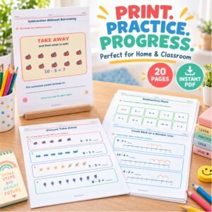 Subtraction worksheets for grade 1 without borrowing n