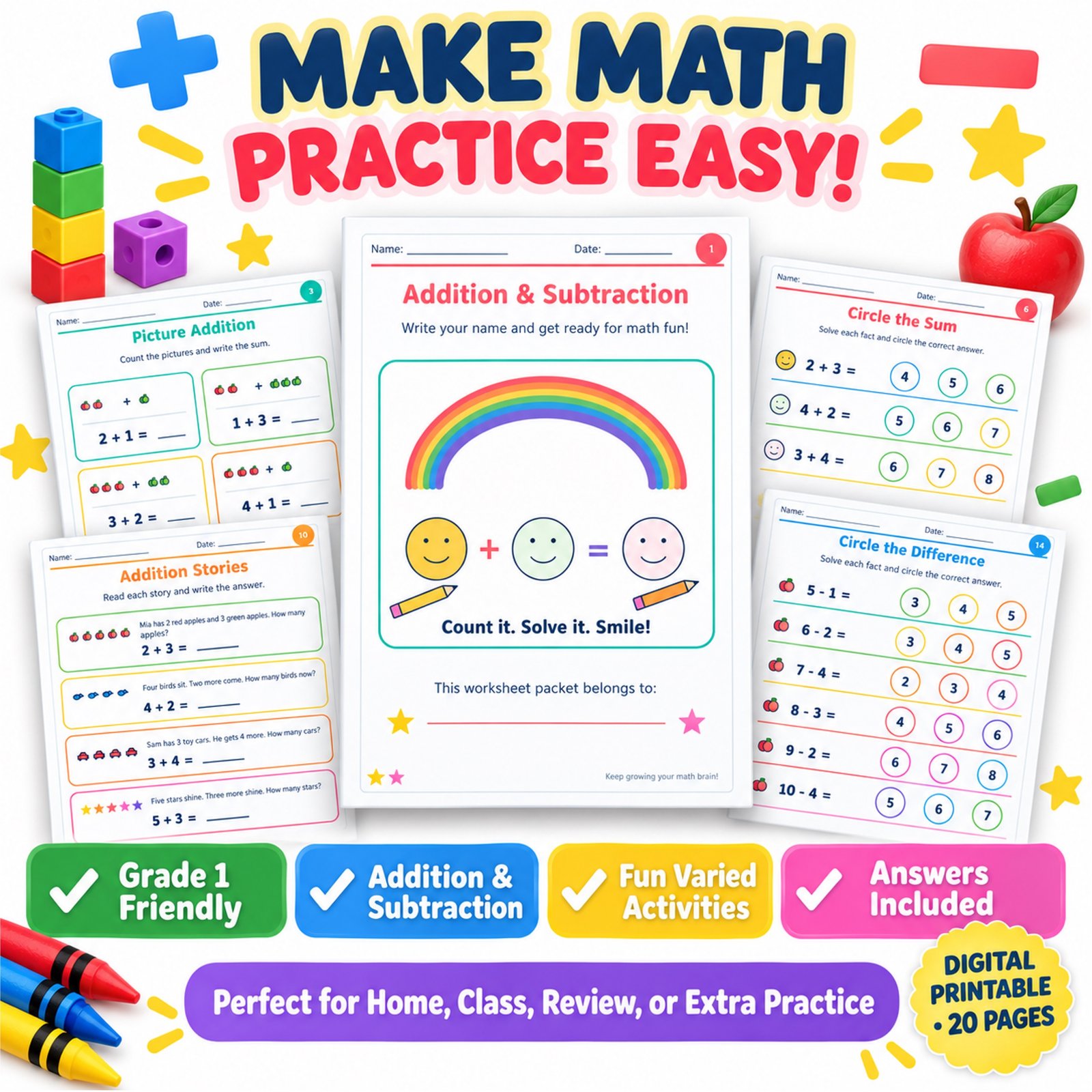 addition and subtraction worksheets grade 1 n addition and subtraction worksheets grade 1 n