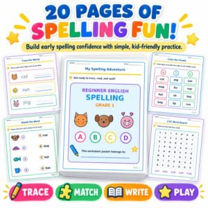 beginner english spelling worksheets for grade 1 pdf