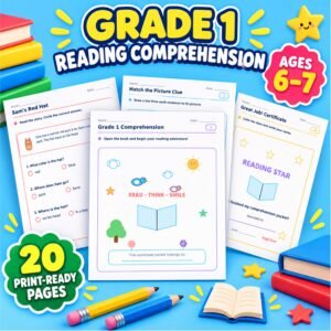 comprehension worksheets for grade 1