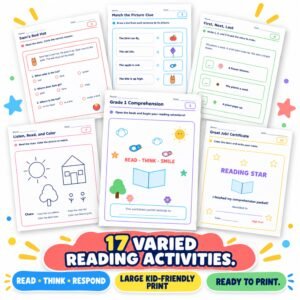 comprehension worksheets for grade 1 pdf
