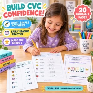 cvc worksheets for grade 1 free