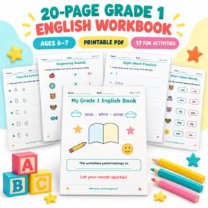english worksheets for grade 1 free