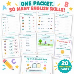 english worksheets for grade 1 free pdf