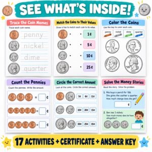 money worksheets grade 1 printable