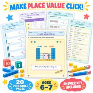 place value worksheets grade 1