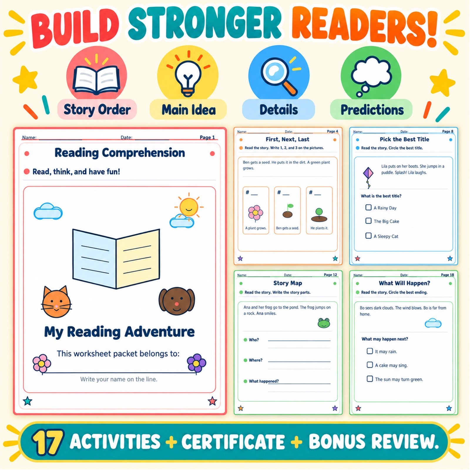 reading comprehension worksheets grade 1 reading comprehension worksheets grade 1