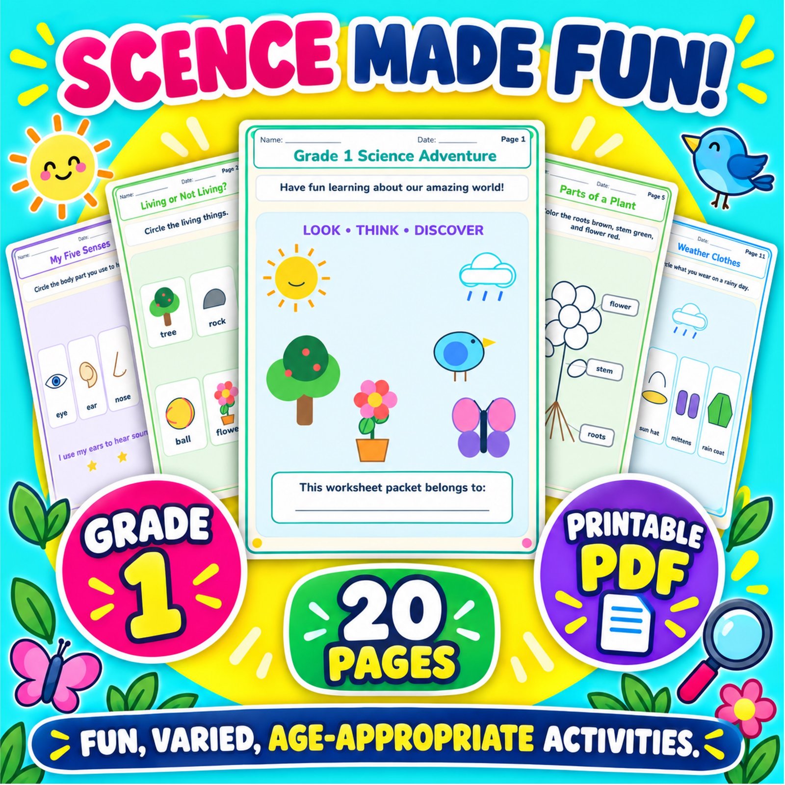 science worksheets for grade 1 free science worksheets for grade 1 free