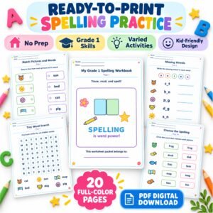 spelling worksheets grade 1 free