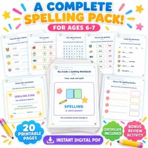 spelling worksheets grade 1 printable