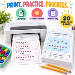 subtraction worksheets for grade 1 1