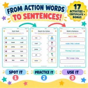 verb worksheets for grade 1 free pdf