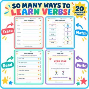 verb worksheets for grade 1 pdf